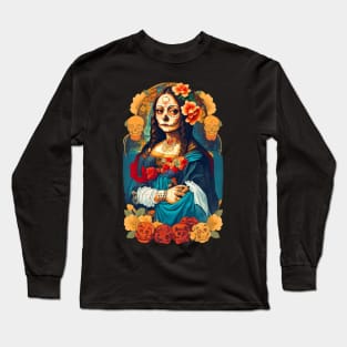 Sugar Skull Halloween Long Sleeve T-Shirt